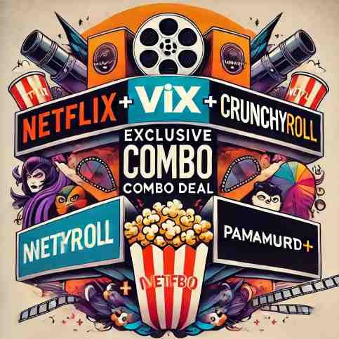 COMBITO:NETFLIX GENÉRICO+ VIX+CRUNCHYRROLL+PARAMOUNT - USO PERSONAL 30 DIAS compras con créditos (entregas al whatsapp +591 76641876)