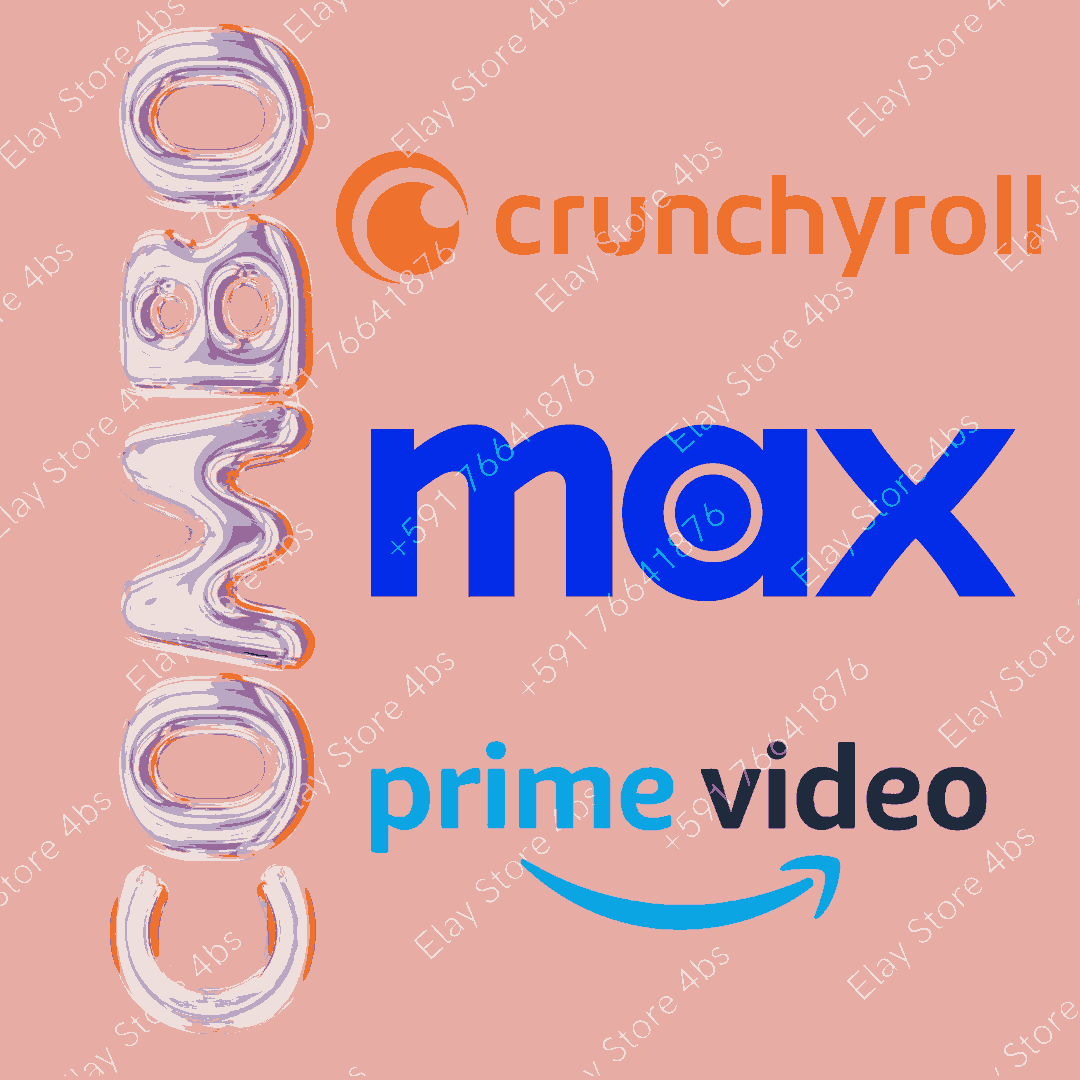 COMBITO:CRUNCHYROLL+MAX+PRIME 1 DISPOSITIVO, USO PERSONAL 30 DIAS compras con créditos (entregas al whatsapp +591 76641876)